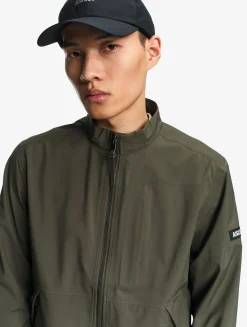 Blouson softshell 3 couches déperlant et chaud avec poches zippées - Kaki