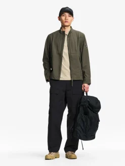 Blouson softshell 3 couches déperlant et chaud avec poches zippées - Kaki