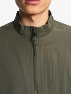 Blouson softshell 3 couches déperlant et chaud avec poches zippées - Kaki