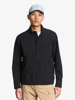 Blouson softshell 3 couches déperlant et chaud avec poches zippées - Noir
