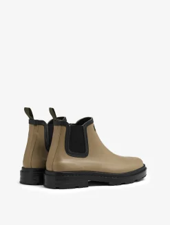 Boots de pluie mixtes Chelsea - look urbain en caoutchouc naturel Made in France - Beige