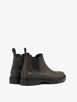 Boots de pluie mixtes Chelsea - look urbain en caoutchouc naturel Made in France - Marron