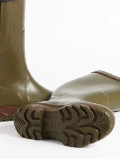 Bottes anti-fatigue adaptées à tous les mollets Made in France - Kaki