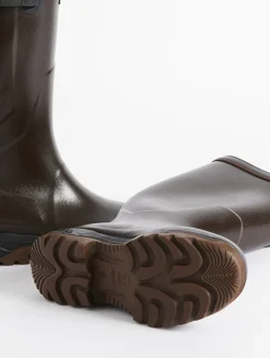 Bottes anti-fatigue adaptées à tous les mollets Made in France - Marron