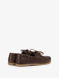 Chaussure bateau cuir pour femme : élégante, intemporelle, résistante et respirante - Marron