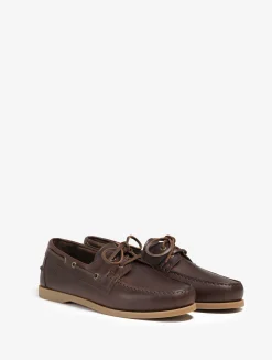 Chaussure bateau cuir pour femme : élégante, intemporelle, résistante et respirante - Marron