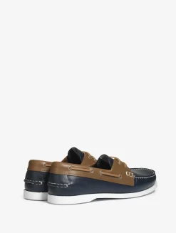 Chaussure bateau cuir pour homme : élégante, intemporelle, résistante et respirante - Bleu