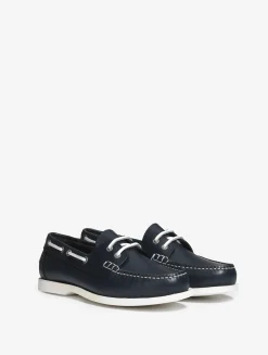 Chaussure bateau cuir pour homme : élégante, intemporelle, résistante et respirante - Bleu