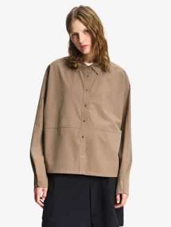 Chemise boyfriend anti-UV DRY FAST TEXTILE® - Marron