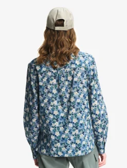 Chemise imprimée en tissu Liberty - Bleu