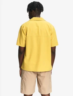 Chemise à manches courtes anti-UV avec poches - Jaune