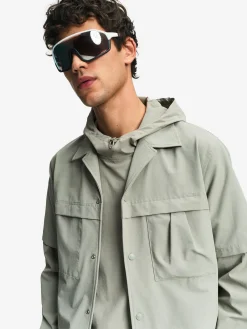 Chemise à manches courtes anti-UV avec poches - Kaki