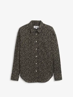 Chemise manches longues en coton imprimé - Multicolore