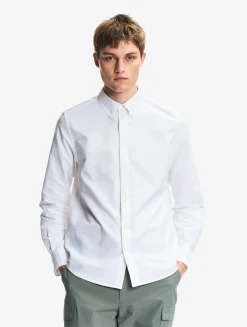 Chemise oxford avec logo sur la poitrine DRY FAST TEXTILE® - Blanc