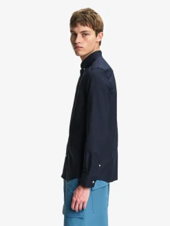Chemise oxford avec logo sur la poitrine DRY FAST TEXTILE® - Bleu