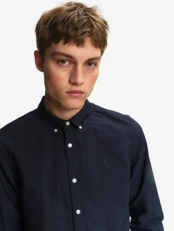 Chemise oxford avec logo sur la poitrine DRY FAST TEXTILE® - Bleu