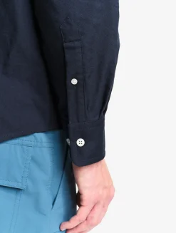 Chemise oxford avec logo sur la poitrine DRY FAST TEXTILE® - Bleu