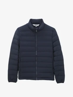 Doudoune courte T-KIT déperlante avec matelassage en duvets et plumes - Bleu