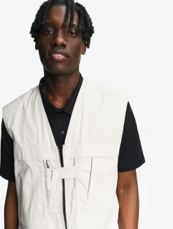 Gilet multi-poches déperlant anti-UV - Beige