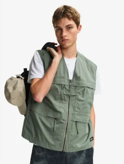 Gilet multi-poches déperlant anti-UV - Vert