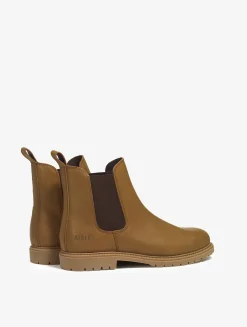 La botte chelsea en cuir made in Europe - Marron