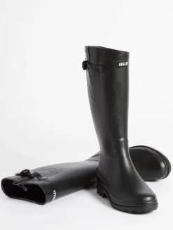 La botte de pluie boyfriend, fabriquée en France - Noir