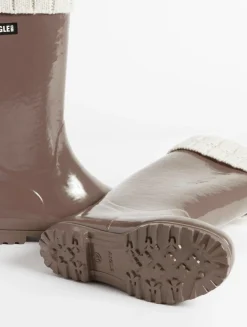 La botte de pluie vernie, en version fourrée - Multicolore