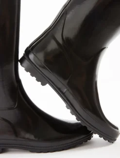 La botte de pluie vernie - Noir