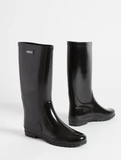 La botte de pluie vernie - Noir