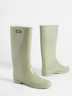 La botte de pluie vernie - Rouge