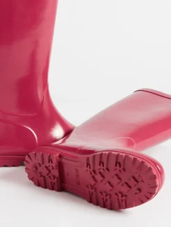 La botte de pluie vernie - Rouge