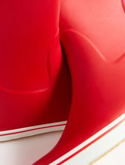 La botte femme iconique du bord de mer - Rouge