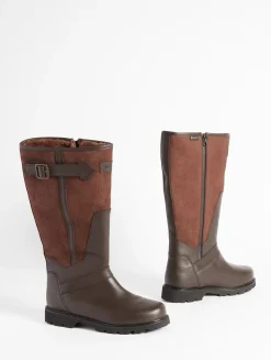 La botte homme GORE-TEX® en cuir et fourrée - Marron