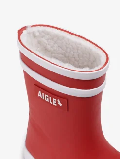 La botte iconique des premiers pas, en version fourrée - Rouge