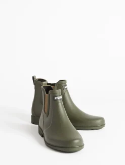 La bottine de pluie, empruntée au monde équestre - Kaki