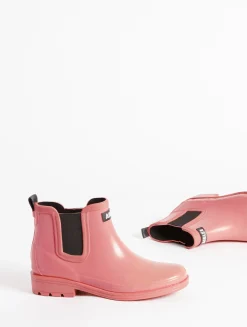 La bottine de pluie, empruntée au monde équestre - Rose