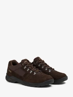 La chaussure anti-fatigue en cuir suède. - Marron