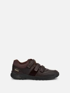 La chaussure anti-fatigue à scratchs - Marron