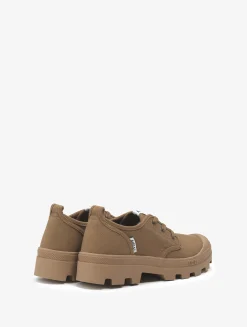 La chaussure de marche en coton recyclé, en version basse - Marron