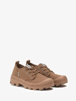 La chaussure de marche en coton recyclé, en version basse - Marron