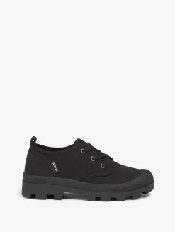 La chaussure de marche en coton recyclé, en version basse - Noir