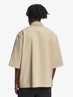 La chemise mixte ample Aigle Experience by Études - Beige