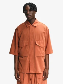 La chemise mixte ample Aigle Experience by Études - Orange