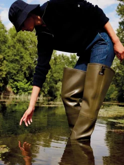 La cuissarde de pêche polyvalente - Kaki