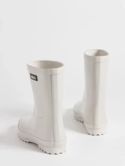 Le bottillon de pluie verni - Beige