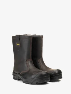 Le bottillon de sécurité en cuir, isolant et imperméable - Vert