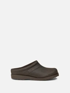Le sabot en cuir utra-léger - Marron