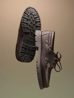 L'indémodable mocassin cranté à lacets - Marron