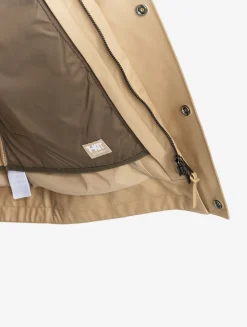 Manteau court en coton de twill à capuche amovible MTD T-KIT - Beige