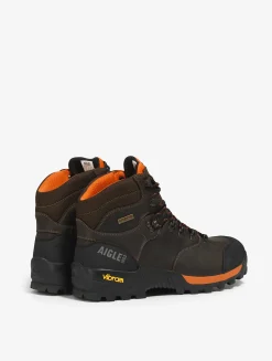 Notre chaussure sport nature haute performante en cuir plein fleur - Marron